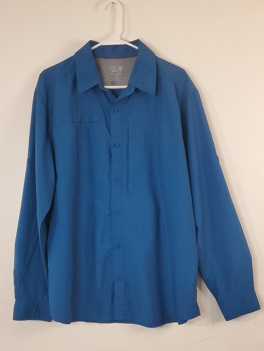 Mountain Hardwear Men's Lightweight Outdoors Vented Button Down Shirt Size Lg